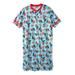 Men's Big & Tall Licensed Novelty Nightshirt by KingSize in Mario Tie Dye Toss (Size 3XL/4XL) Pajamas