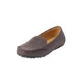 Extra Wide Width Women's The Milena Slip On Flat by Comfortview in Slate Grey (Size 12 WW)