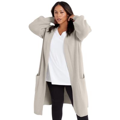 Plus Size Women's Open-Front Cardigan by June+Vie ...