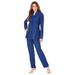 Plus Size Women's Ten-Button Pantsuit by Roaman's in Evening Blue (Size 16 W)