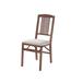 Simple Mission Wood Folding Chairs, Set Of 2 by Stakmore in Cherry