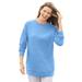Plus Size Women's Fleece Sweatshirt by Woman Within in French Blue (Size 4X)