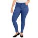 Plus Size Women's Curvie Fit Skinny Jeans by June+Vie in Medium Blue (Size 18 W)
