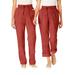 Plus Size Women's Convertible Length Cargo Pant by Woman Within in Red Ochre (Size 32 W)