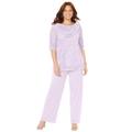 Plus Size Women's Sparkle & Lace Pant Set by Catherines in Heirloom Lilac (Size 22 W)