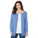 Plus Size Women's The Timeless Cardigan by Catherines in French Blue (Size 2X)