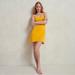 J. Crew Dresses | J.Crew Squareneck Mini Dress, Size Xs | Color: Orange/Yellow | Size: Xs