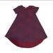 Lularoe Dresses | Lularoe A-Line T-Shirt Carly Dress | Color: Purple/Red | Size: S