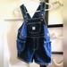 Carhartt One Pieces | Carhartt Baby Girl Jean Overall Shorts 18m | Color: Blue | Size: 18mb