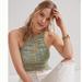 Anthropologie Tops | Anthropologie Green Tank Top! Never Worn | Color: Green/Pink | Size: Xl