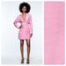 Zara Dresses | Nwt. Zara Pink Draped Mini Dress With V-Neckline. Size L. | Color: Pink | Size: L