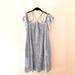 Anthropologie Dresses | Anthropologie Hd In Paris | Blue Stripe Floral Off Shoulder Dress | Size Xl | Color: Blue | Size: Xl