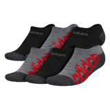 Adidas Accessories | Adidas Kids Gray Wordmark Knit Superlite Linear Ii 6-Pack No Show Socks | Color: Black/Gray | Size: M