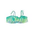 Shade & Shore Swimsuit Top Green Tie-dye Swimwear - Women's Size X-Small