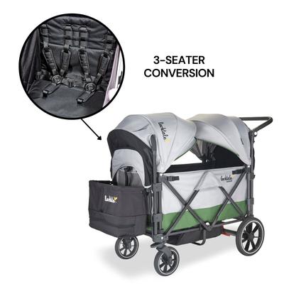 Larktale Caravan V2 (3 Seater) Stroller Wagon Bund...