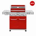 Monument Grills Monument 4-Burner Liquid Propane 72000 BTU Gas Grill Stainless w/ Side & Side Sear Burner Stainless Steel in Red | Wayfair 35633R