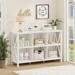 Gracie Oaks Pinaud 30" H x 47.24" W Cube Bookcase in White | 30 H x 47.24 W x 13.58 D in | Wayfair 1A1F9AAA938F43519370106DF8EF2EE2