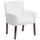 LeatherSoft Faux Leather with no wheels Executive Side Reception Chair in White