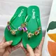 Tongs de plage d'été pour femmes pantoufles de vacances sandales à côtés en biscuits 1.5 cm