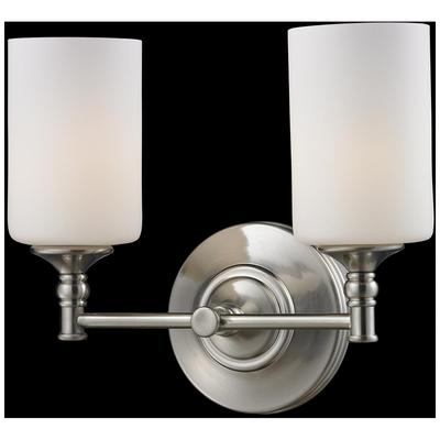 Cannondale by Z-Lite Brushed Nickel 2 Light Vanity