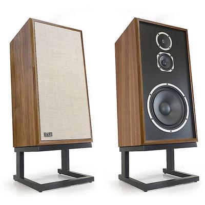 KLH Model Five Walnut pr stand mount speakers w riser/stand