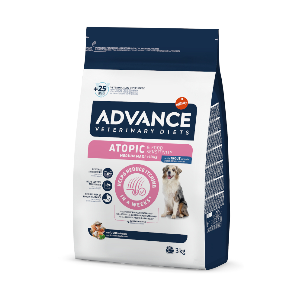 Advance Veterinary Diets Atopic con Trota Crocchette cane - 6 kg (2 x 3 kg)