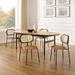 Art Leon Round Seat Rattan Back Dining Chairs (Set of 4)