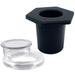 MSHUN Patio Table Umbrella Hole Ring and Cap Set Black Umbrella Wedge is Suitable for 2 to 2.5 Patio Table Holes the Umbrella Hole Ring and Cap Set is Suitable for 1.65 Smaller Umbrella Poles -2Pcs