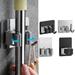 Broom Holder Wall Mount Mop and Broom Holder Wall Mount & Self Adhesive - Garage Storage Rack & Garden Tool Organizer for Home Laundry Pantry Kitchen Organization