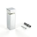 Sign Standoff 3/4 Square x 2 Barrel Length Polished Chrome Finish Euro Square Easy Fasten Standoff Pack of 2 by Outwater