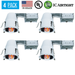 4 Pack 4 Inch Remodel Can Air Tight IC Rated Housing Recessed LED Lighting