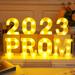 PROM Party Decorations 2023 LED Marquee Light up Letters PROM 2023 for Graduation Decorations Class of 2023 School Grad Party Supplies for Any Grades