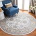 Safavieh Isabella Hazbie Traditional Floral Oriental Area Rug Cream/Beige 5 3 Round 5 Round 6 Round Indoor Living Room Bedroom Dining Room