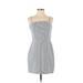 Fifteen Twenty Casual Dress - Mini: White Marled Dresses - Women's Size Small