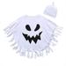 Fesfesfes Toddler Baby Girl Boys Halloween Clothes Bat Romper Sleeveless Cloak Suit