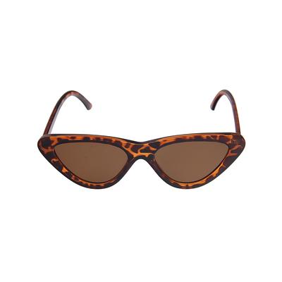 Sonnenbrille LESLII braun (braun-schwarz) Damen Brillen mit schmalen Cateye-Gläsern