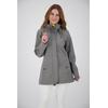 Softshellmantel DEPROC ACTIVE "PEAK ROBSON WOMEN", Damen, Gr. 36/38 (M), grau, 96% Polyester; 4% Elastan mit TPU Membrane, casual, Langarm mit verstellbarem Klettverschluss, Mäntel, auch in Großen Größen erhältlich