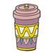 Disney Other | Disney Mrs. Potts Coffee Cup Trading Pin | Color: Purple/Yellow | Size: Os