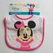 Disney Accessories | Disney Baby Minnie Mouse Bib | Color: Pink | Size: 60% Cotton / 40% Polyester