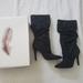 Jessica Simpson Shoes | Jessica Simpson Black Glitter Gabor Boots Sz 7.5 | Color: Black | Size: 7.5