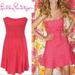 Lilly Pulitzer Dresses | Lilly Pulitzer Strapless Vicki Dress In Island Coral Lace Sz.4 | Color: Gold/Red | Size: 4