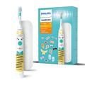 Philips Sonicare For Kids elektrische Zahnbürste - Design a Pet Edition - mit besonderen Tieraufklebern für Kinder, schmales Reiseetui und USB-Ladegerät (Modell HX3603/01)