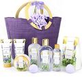 Pamper Gifts for Women-Spa Luxetique Spa Gift Set, 10pcs Lavender Bath Gift Set, Relaxing Bath Set with Bubble Bath, Body Lotion, Hand Cream, Mothers Day Gifts, Mum Birthday Gifts