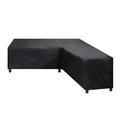 FHKBB L Shaped Garden Furniture Covers 286x222x82cm, Dustproof Heavy Duty Outdoor Patio Corner Sofa Cover, Outdoor Couch Cover Tear-Resistant,UV