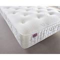 Bed Centre 2500 Silk Pocket Sprung Memory Foam Mattress, Breathable Mattress Medium Firm Support with Soft Fabric Fire Resistant (4FT Small Double)
