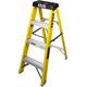 Excel Electricians Fibreglass 3 Step Ladder 1.03m Height - Heavy Duty 4 Treads ladder, foldable ladder, folding step ladder, lightweight step ladder, fibreglass step ladder