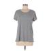 Adidas Active T-Shirt: Gray Activewear - Women's Size Large