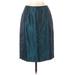 Kasper Formal Skirt: Blue Paisley Bottoms - Women's Size 4 Petite