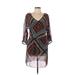 INC International Concepts Casual Dress: Red Print Dresses - Women's Size Small