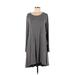Neiman Marcus Casual Dress - High/Low: Gray Marled Dresses - Women's Size Medium